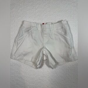 SPANX womens Stretch Twill Shorts Size med white  #20318r